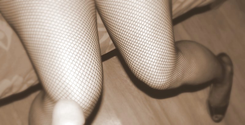 Sex my sexy wife in black fishnet stockings Mmmmm image