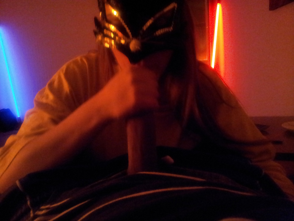 Sex fucktoy in catmask sucking bick dick part 1 image