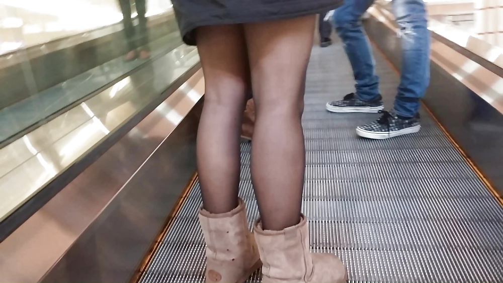 Sex Beauty Legs With Black Stockings (teen) candid image