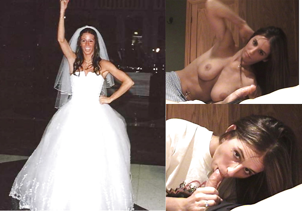 Sex Brides and bridesmaids, before and after amateurs. image