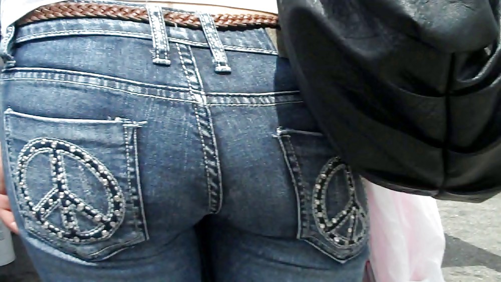 Sex Butts are nice in ass tight jeans image