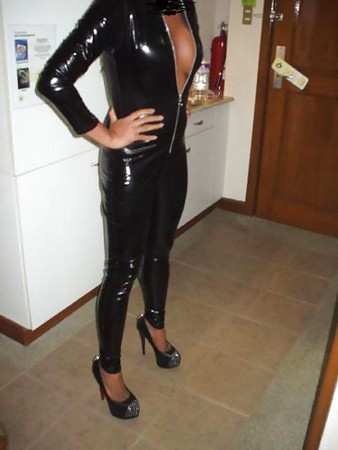 pvc catsuit