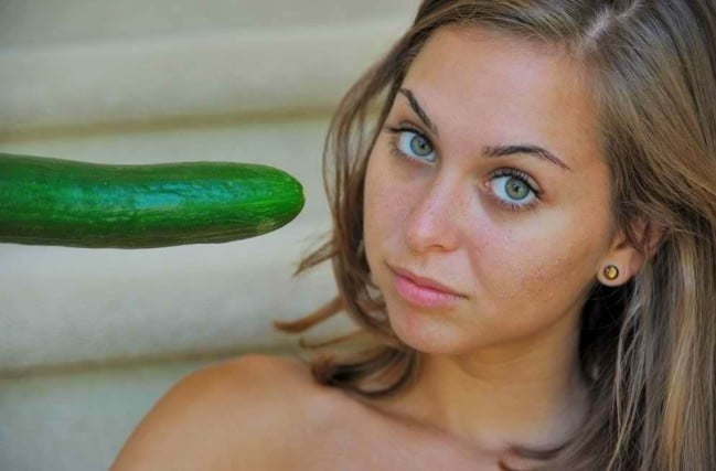 The Beautiful Riley Reid Plays With A Cucumber 14 Pics XHamster