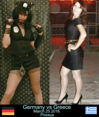 Greece vs Germany Cat Fight March 25 2016 Pireaus 3