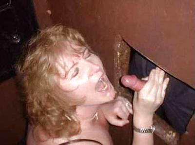 Sex Amateur sluts at the gloryhole image