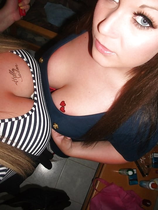 Sex Would you empty your balls in chav Laura's tits? image