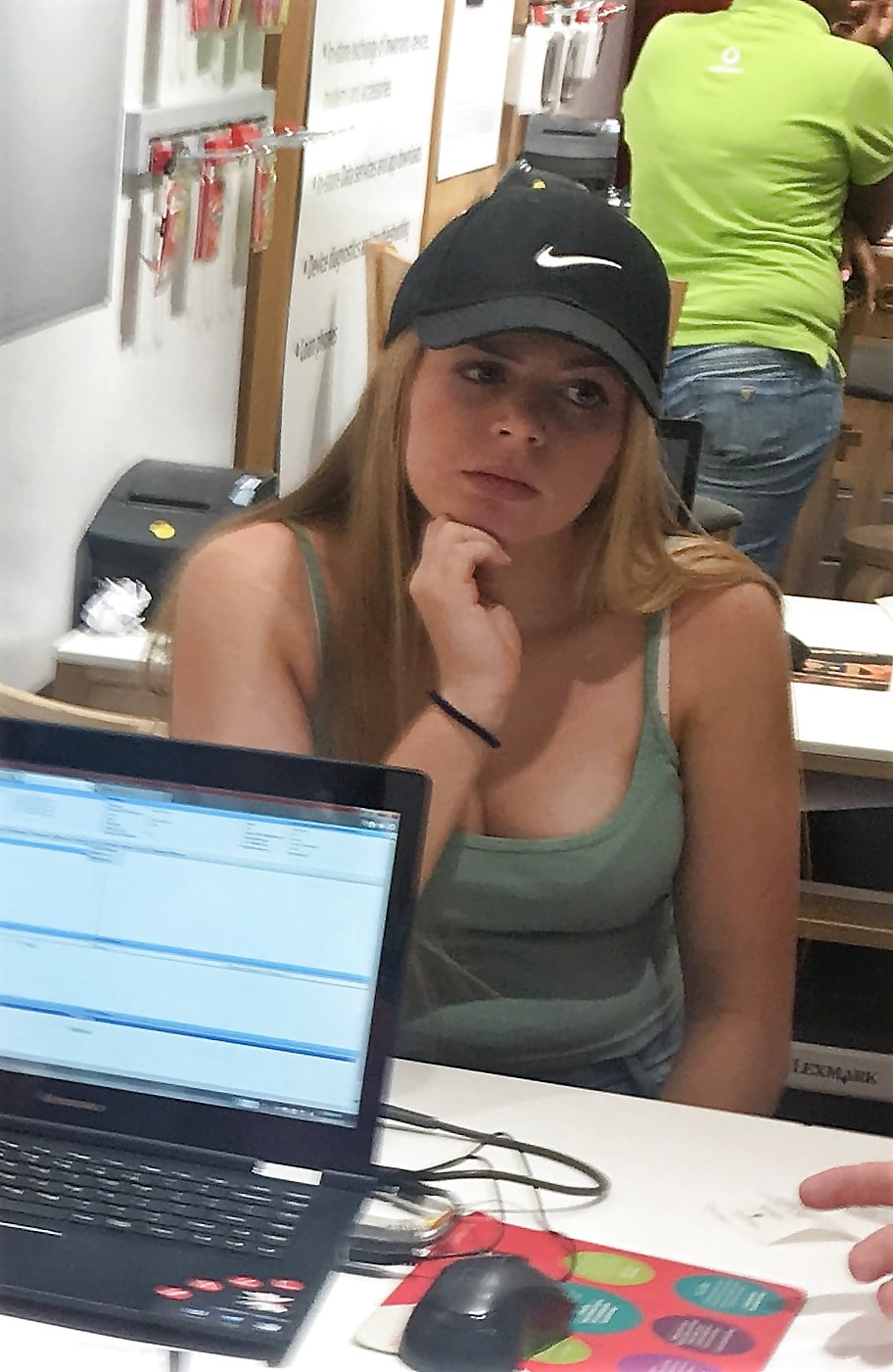 Sex 2 mall teens showing off their big tits and asses image