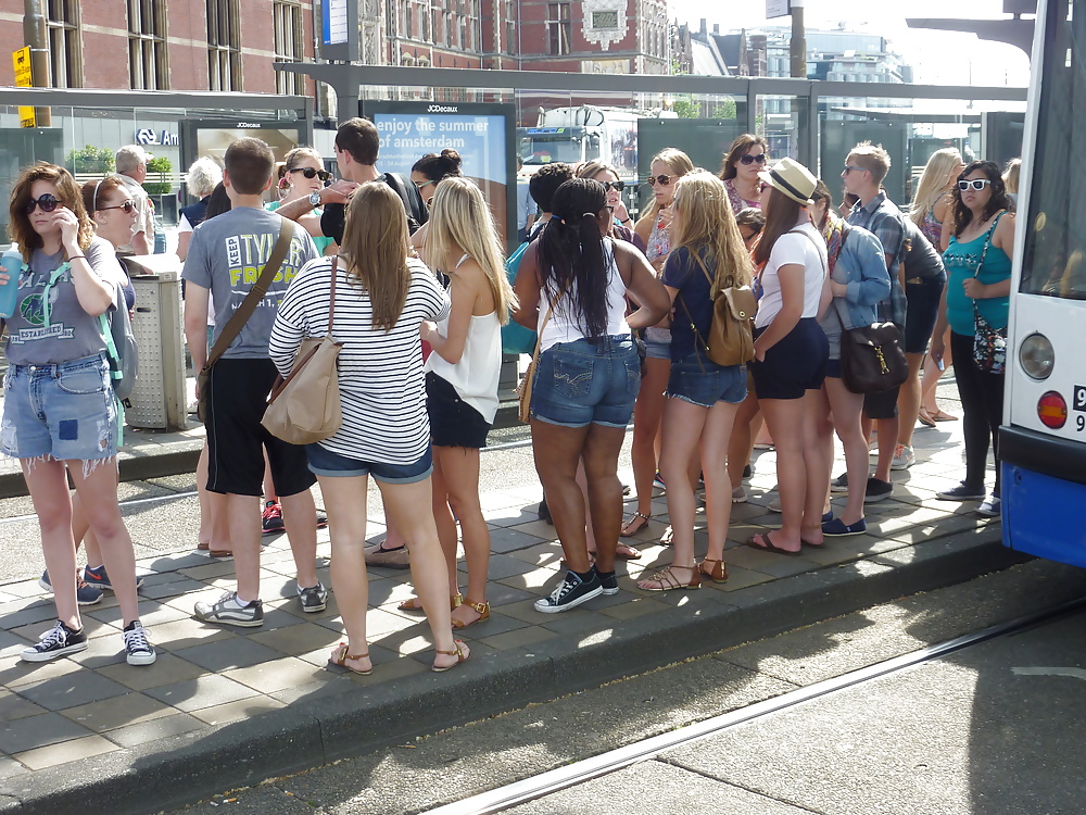 Sex GIRLS AND MATURE WOMAN ON A SUNNY DAY IN AMSTERDAM image