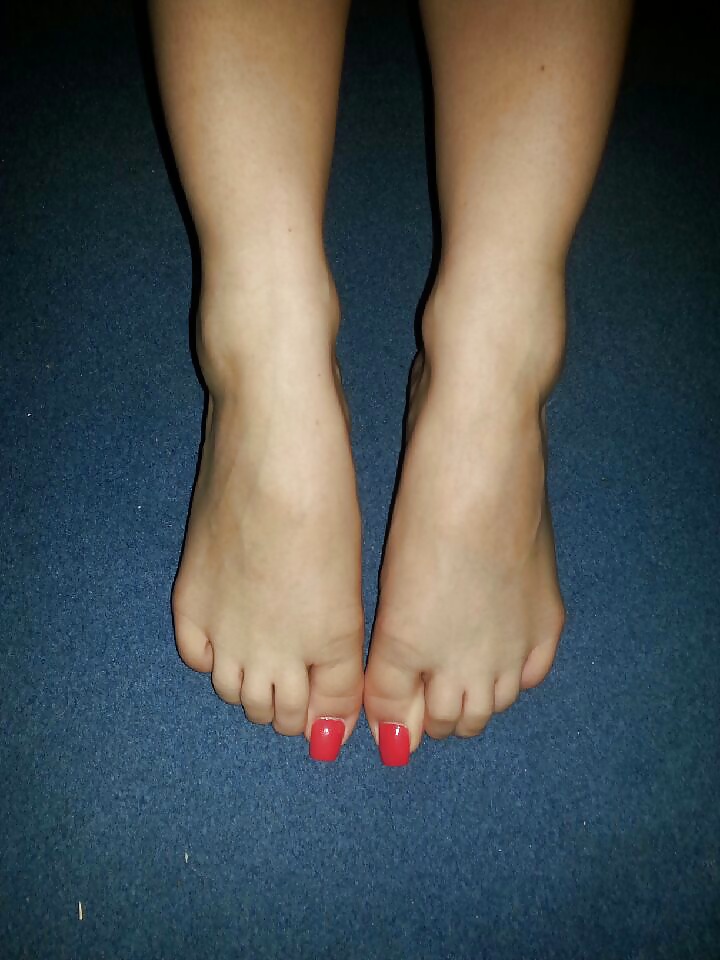 Sex Red toes sexy feet image