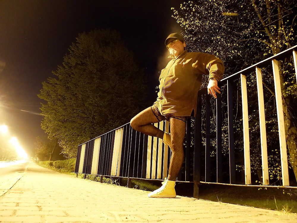 Sex Stockings Public in City Night by LoveLaSon+ image