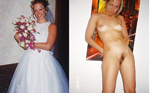 Sex Real Amateur Brides - Dressed & Undressed 7 image