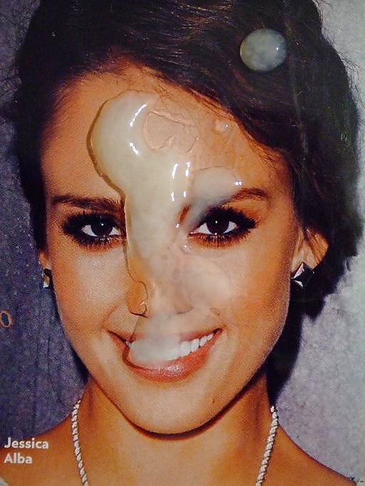 Jessica Alba With Cum On Her Face.