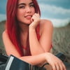 red haired girl, horny exhibitionist