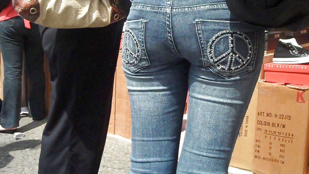 Sex Butts are nice in ass tight jeans image