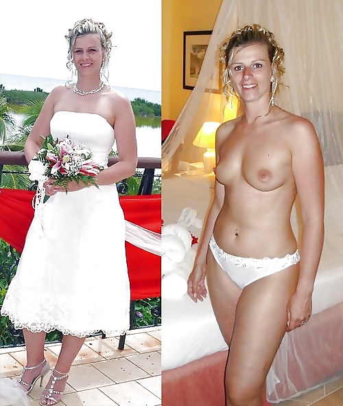 Sex dressed undressed wedding image