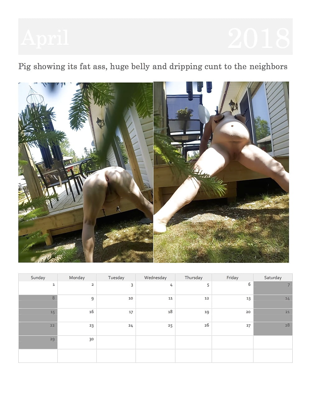 Fat Calendar - See and Save As pig calendar porn pict - Xhams.Gesek.Info