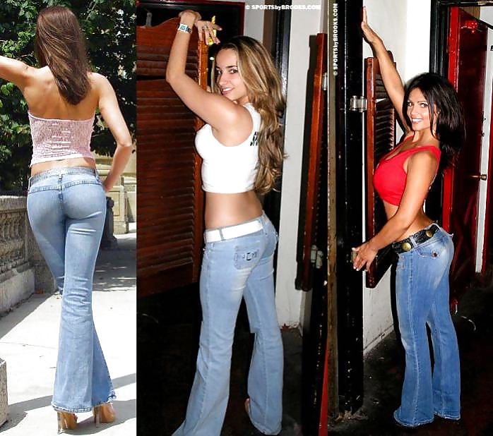 Sex horny girls in jeans IV image