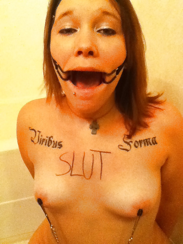 Sex Young slut spread and gagged image