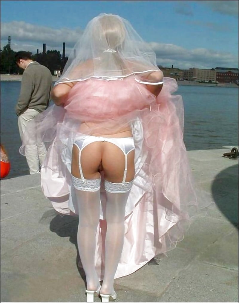 Brides Wedding Upskirt White Panties Voyeur 24 Pics Xhamster