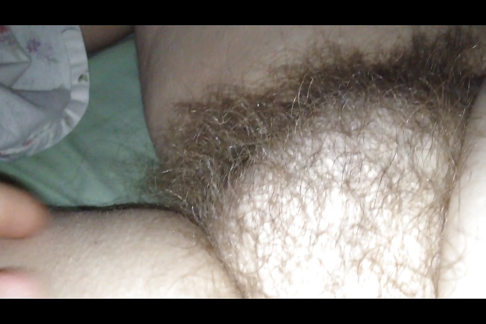 Sex super soft hairy pubes hanging from her ass & pussy. image