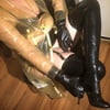 Latex and Mules on Chair