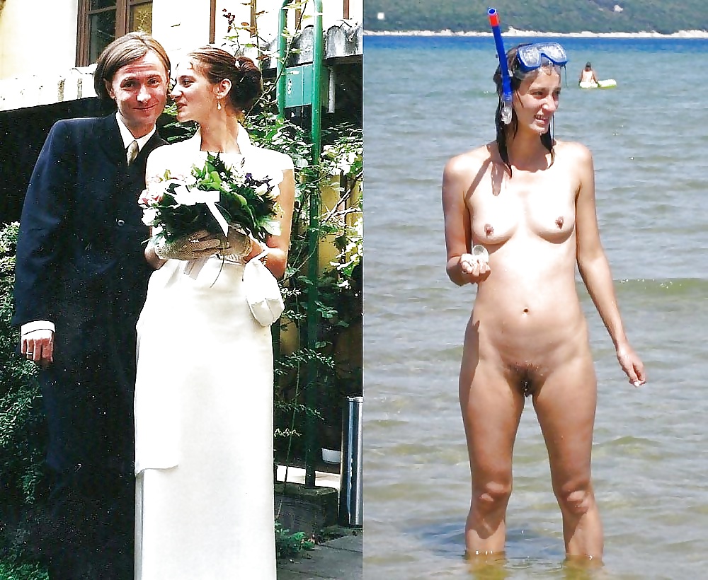 Sex Real Amateur Brides Dressed Undressed 15 image