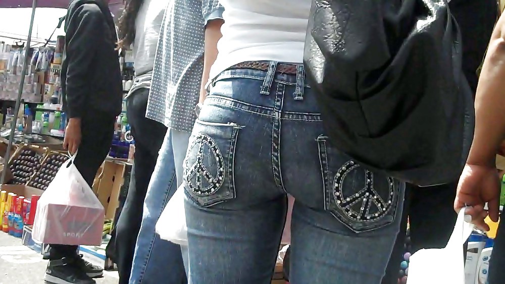 Sex Give me a peace of that butt ass in jeans image