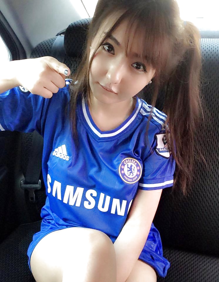 Sex Amateur Self Shot In Football Shirts Thai image