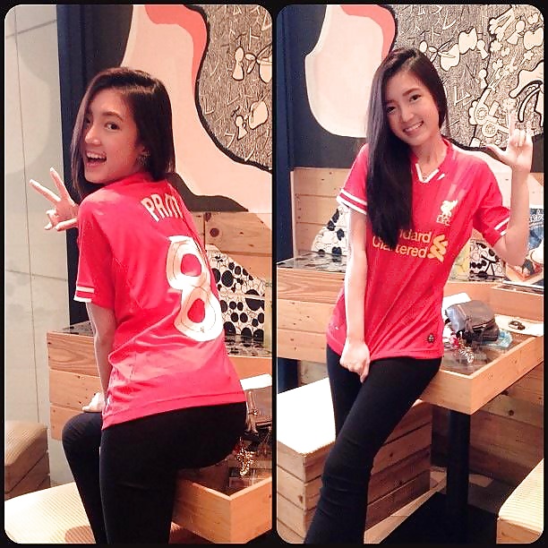 Sex Amateur Self Shot In Football Shirts Thai image